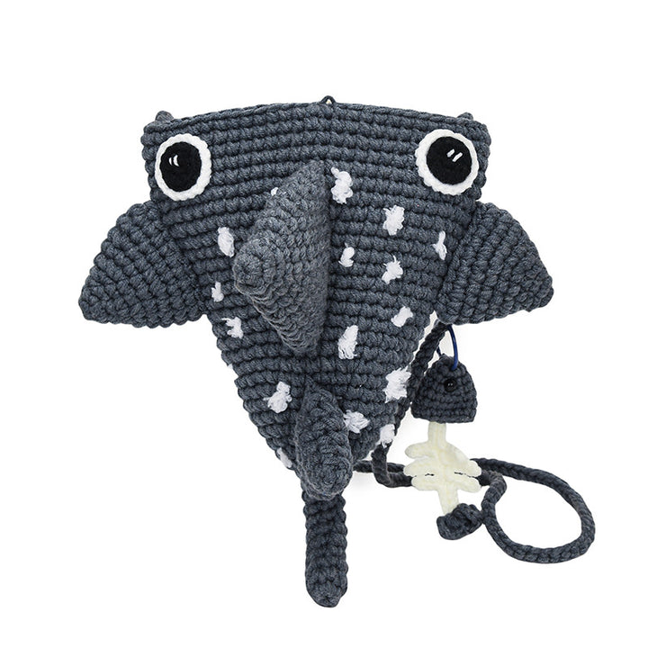 Cute Whale-Themed Crochet Mini Backpack