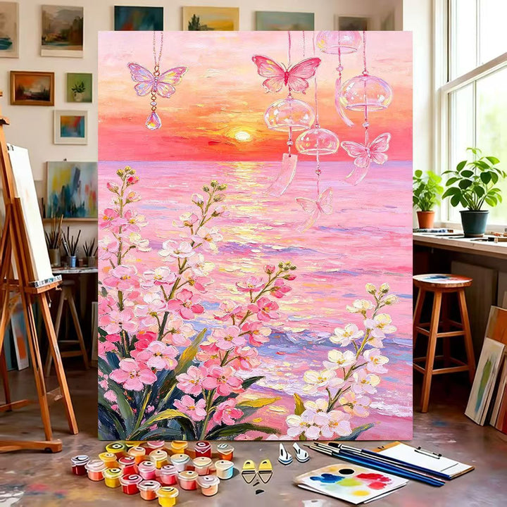 Dreamy Floral Canvas Painting Kit Kalsten