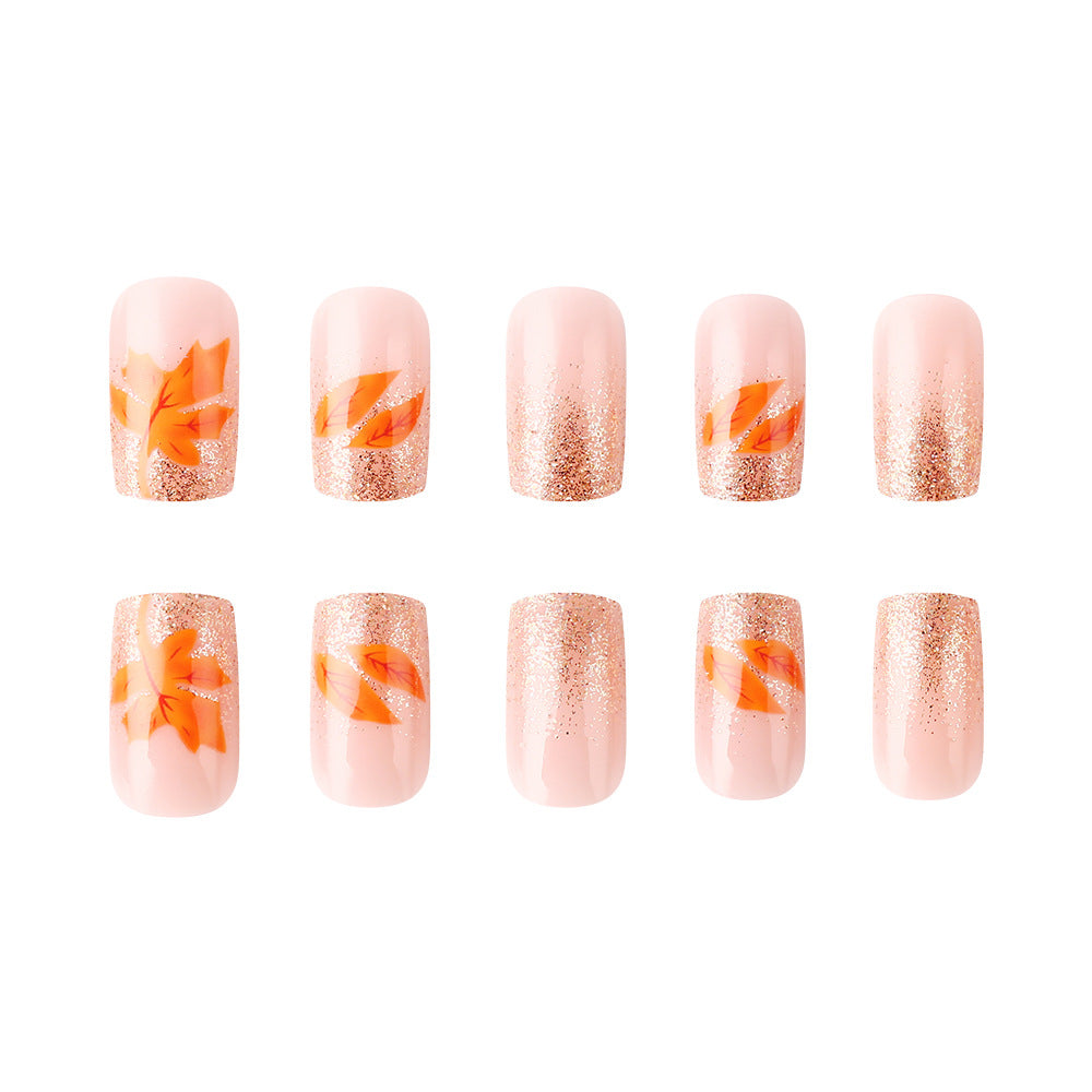 Autumn-Inspired Gel Nail Art Set Kalsten
