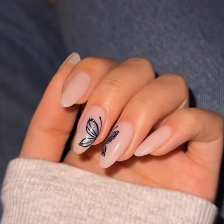 Artistic Butterfly Design Press-On Nails Kalsten