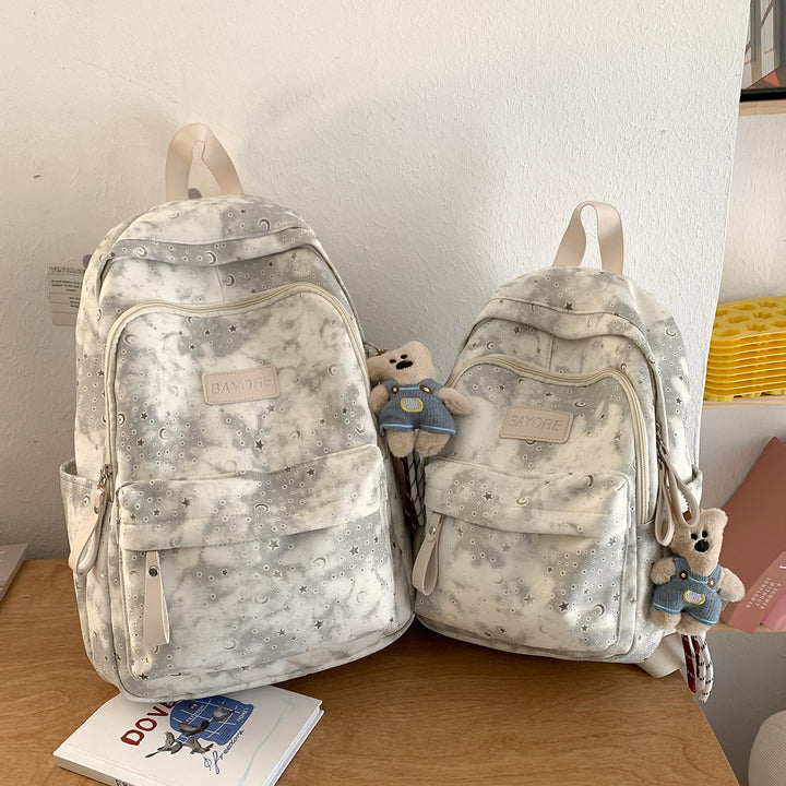 Playful Graphic Patterned Backpack