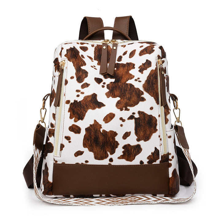 Fashionable Cow Print Backpack Kalsten