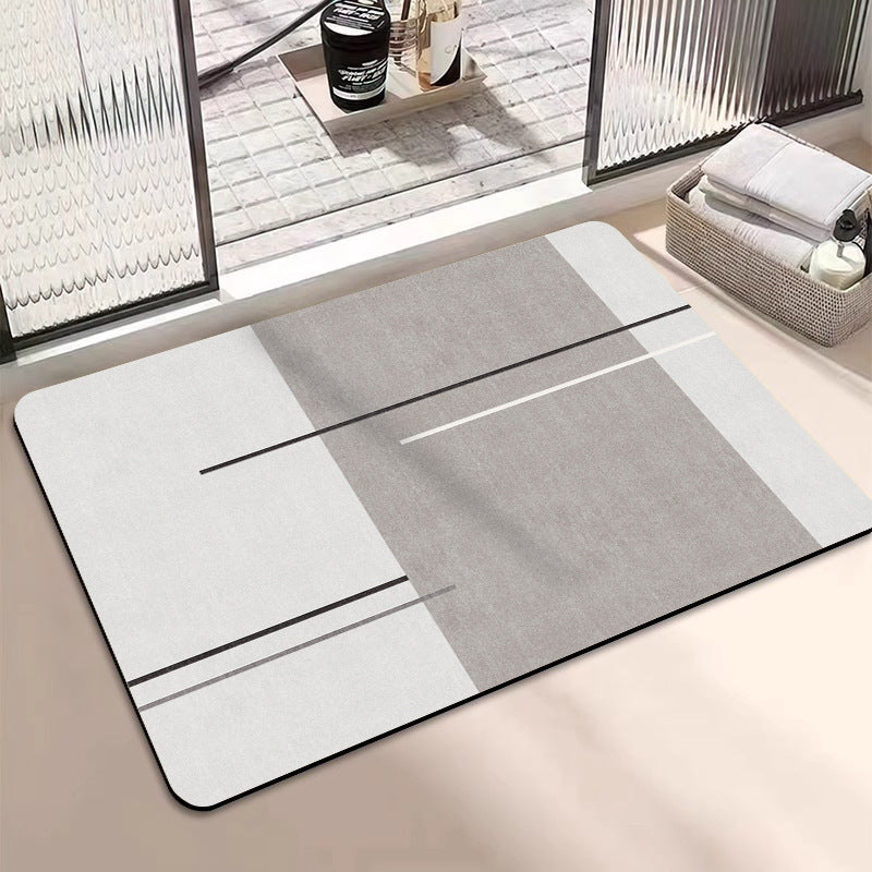 Geometric Patterned Bathroom Mat Kalsten