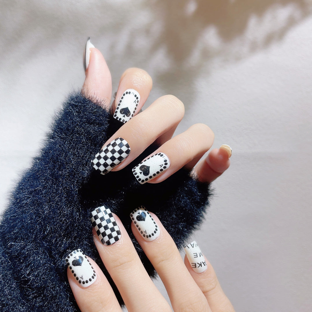 Playful Graphic Press-On Nail Set