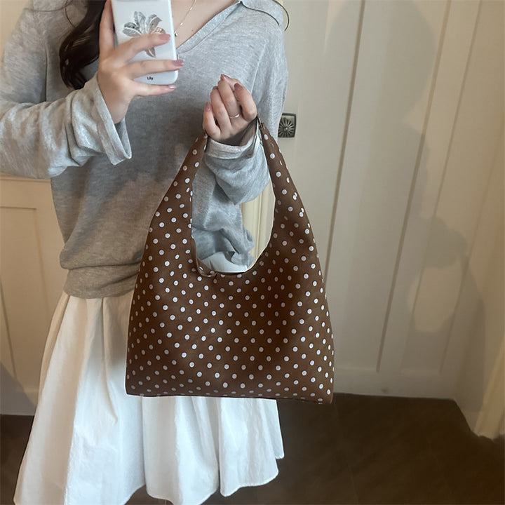Polka Dot Hobo Bag