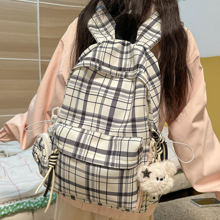 Playful Plaid Design School Backpack Kalsten