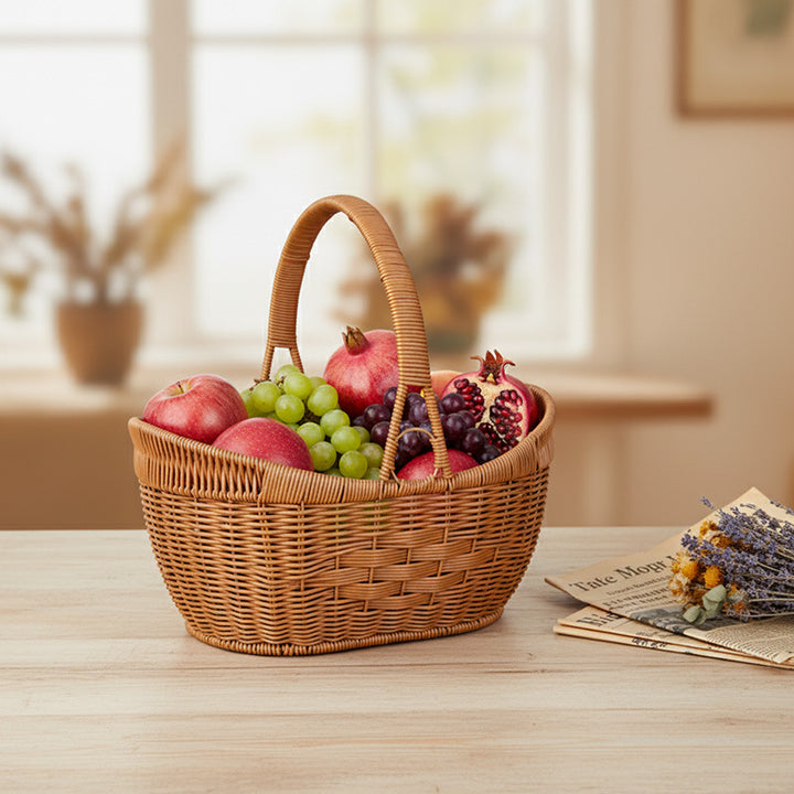 Handwoven Decorative Picnic Basket Kalsten