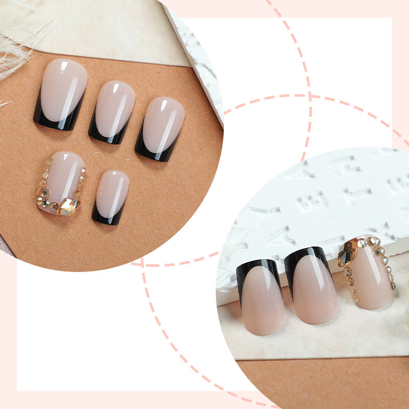 Premium Ombre Press-On Nail Set with Decorative Accents Kalsten
