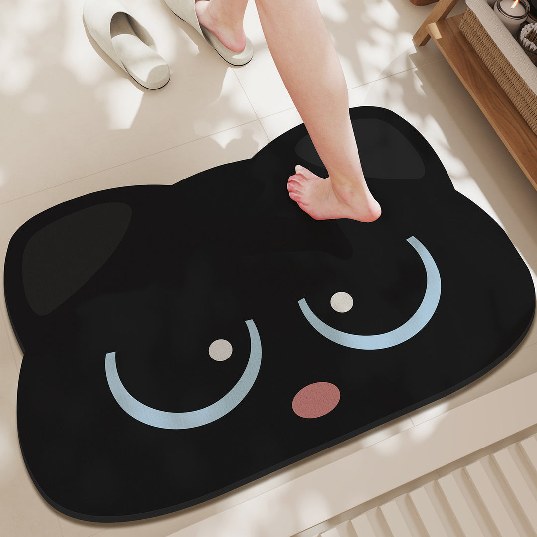Cute Cat-Shaped Bath Mat Kalsten
