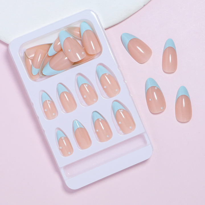 Elegant French Tip Press-On Nail Set Kalsten