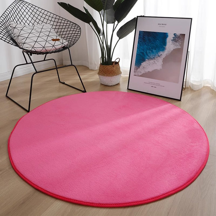 Plush Round Area Rug