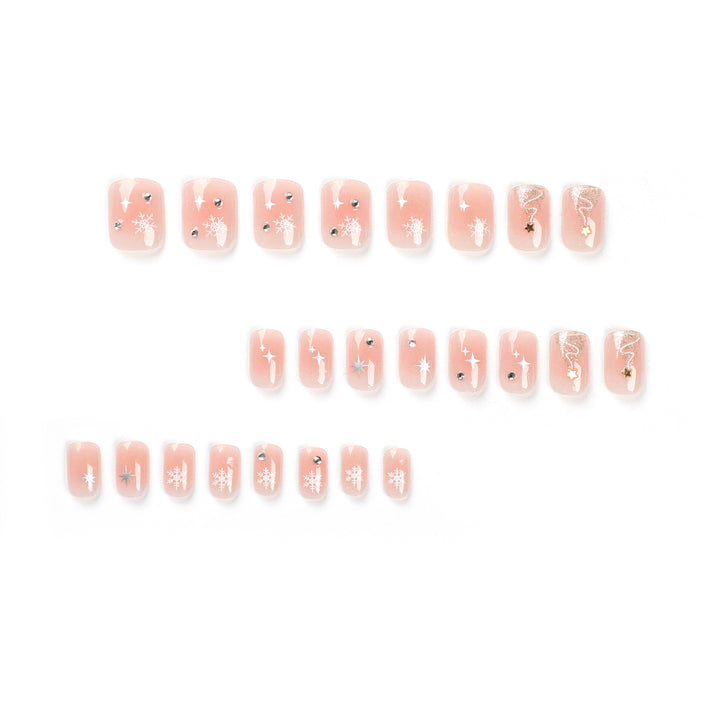 Artful Nail Extensions with Christmas Design Kalsten