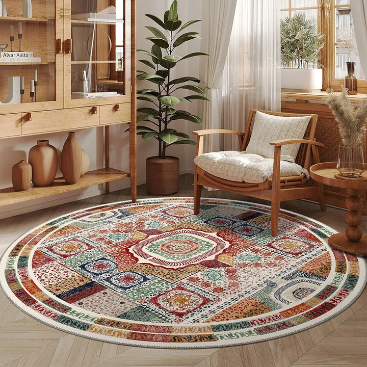 Vintage-Inspired Geometric Area Rug