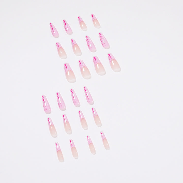 Artful Nail Art with Gradient and Dot Design Kalsten