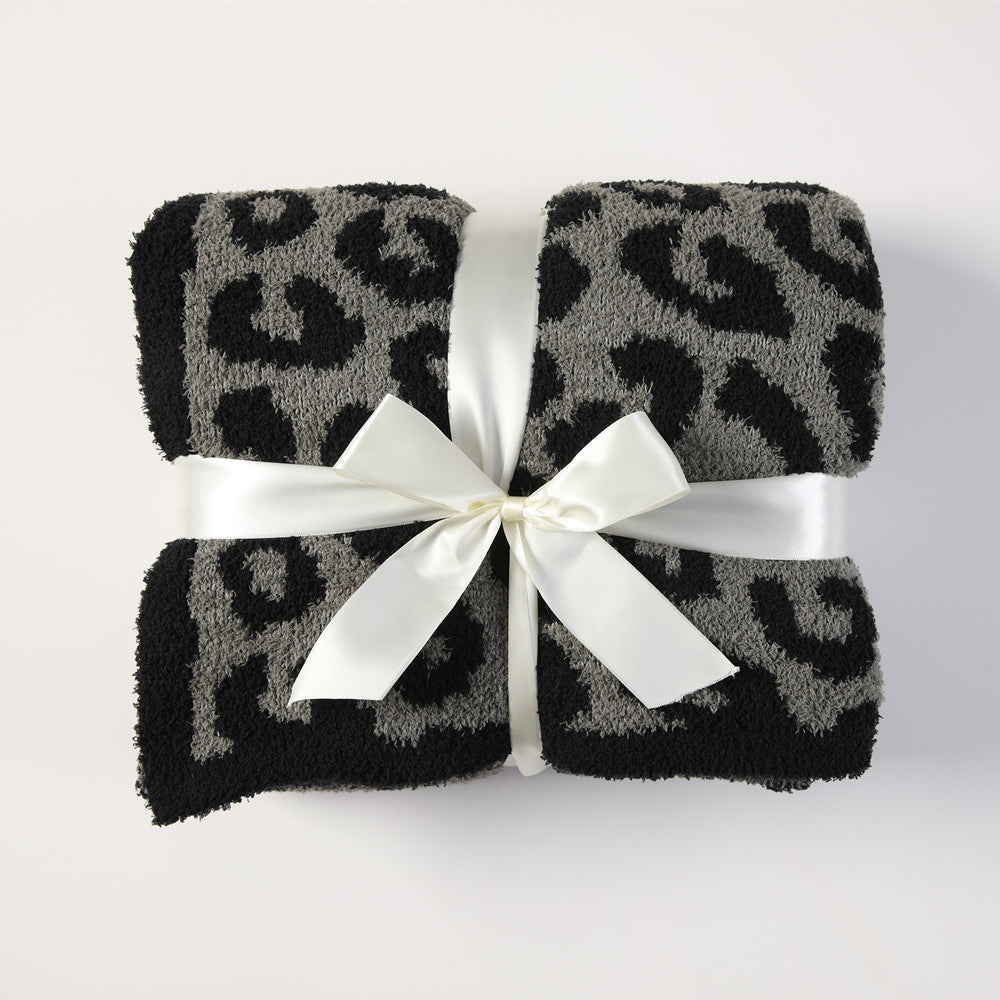 Luxury Leopard Print Throw Kalsten
