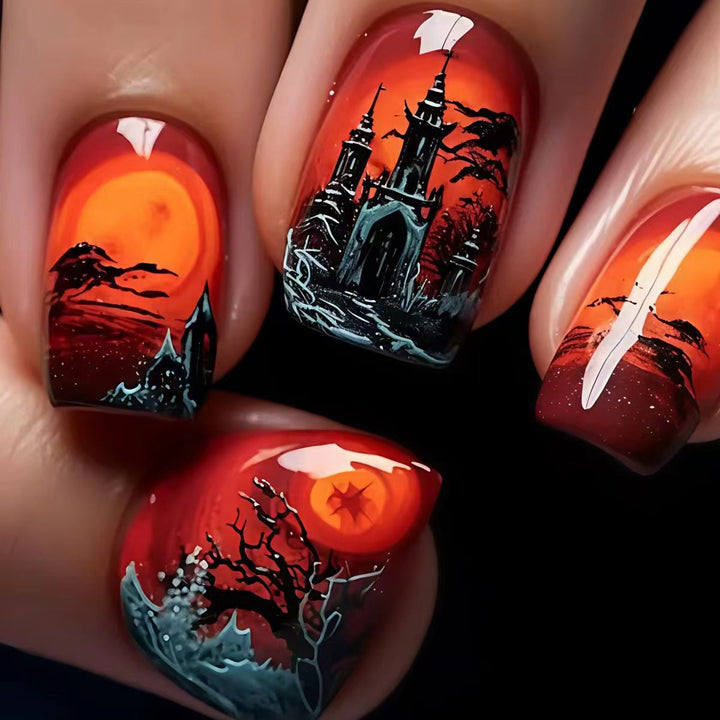 Creative Halloween Design Artificial Nails Kalsten