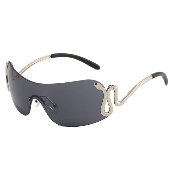 Ladies futuristic sunglasses with elegant swan design Kalsten