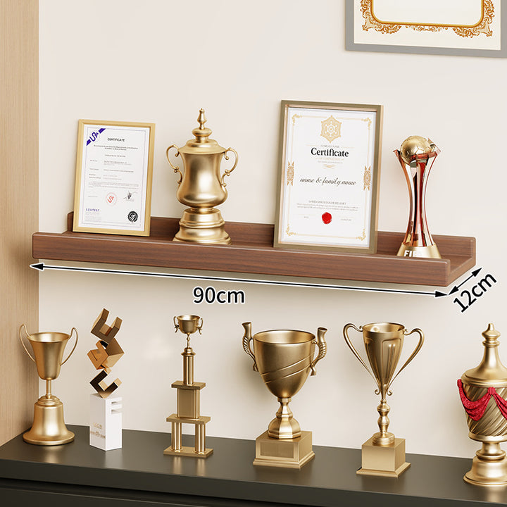 Wall-Mounted Floating Display Shelf Lacquered High-Gloss MDF