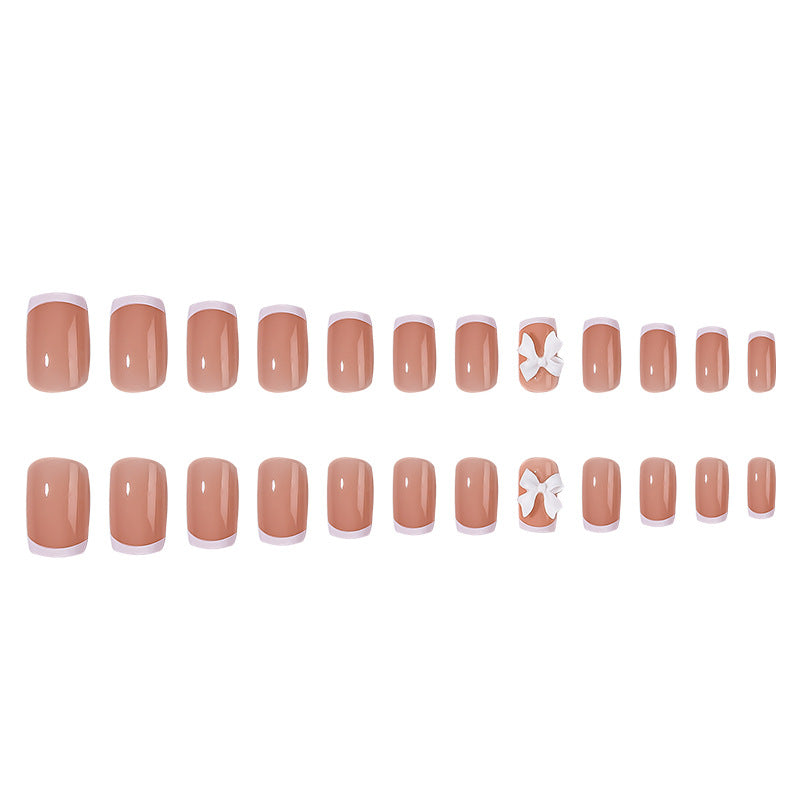 Decorative Floral Press-On Nail Set