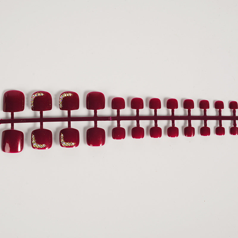 Glossy Decorative Press-On Nail Set Kalsten
