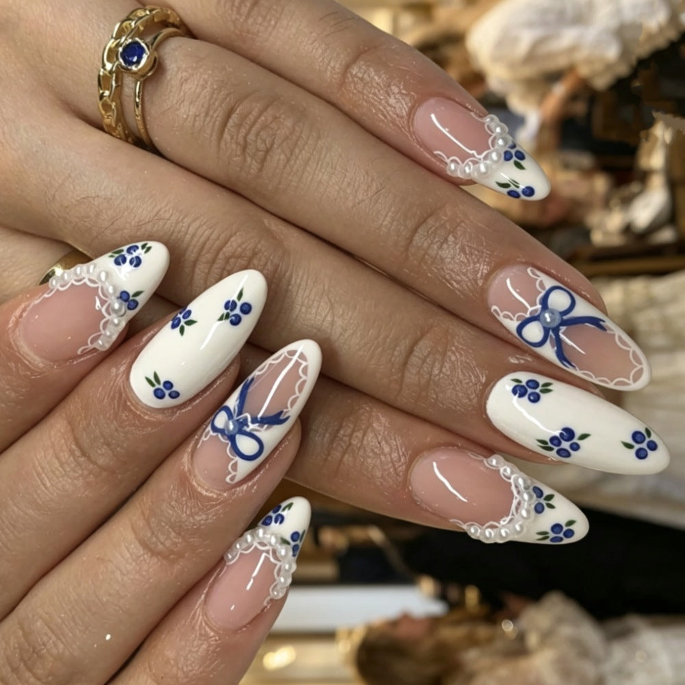 Artistic Floral-Themed Press-On Nails Kalsten