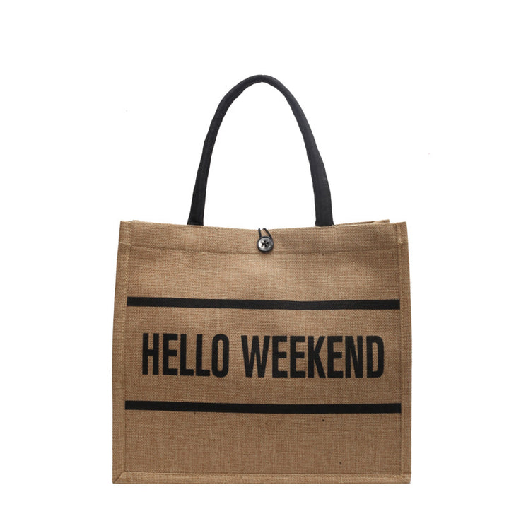 Elegantly Designed Linen Tote Bag