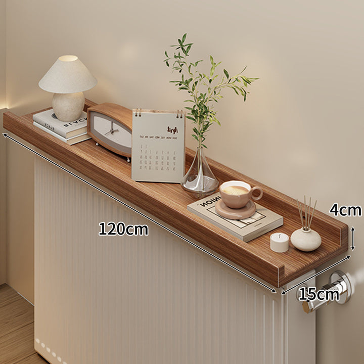 Long Slim Radiator Top Shelf Tray with Raised Edge and Heat‑Resistant Surface