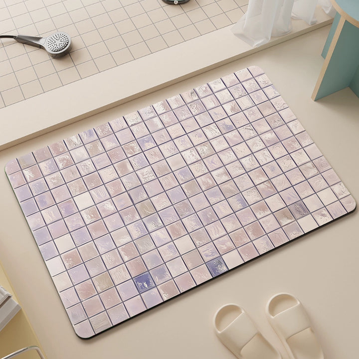Luxurious Mosaic Design Bathroom Mat Kalsten