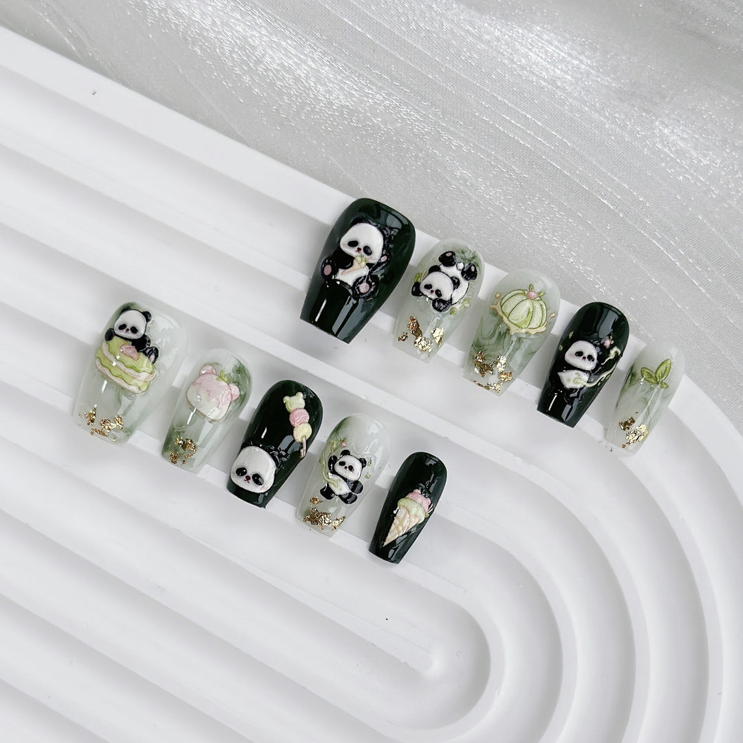 Butterfly-Embellished Press-On Nail Set