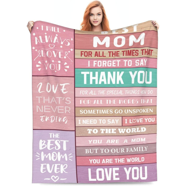 Sentimental Mother'S Day Message Fleece Throw Blanket