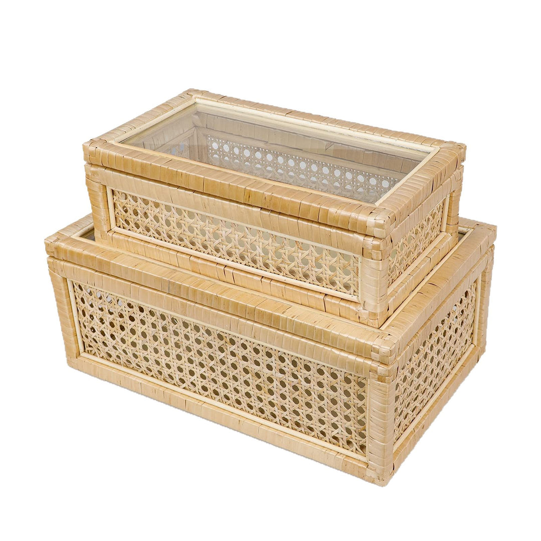 Decorative Woven Storage Box Set Kalsten
