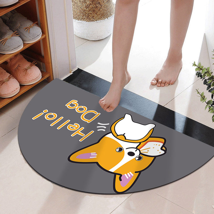 Fun Cartoon-Themed Entrance Mat