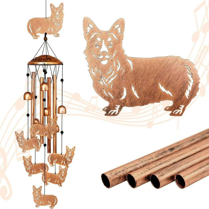 Decorative Wind Chime with Dachshund Design Kalsten
