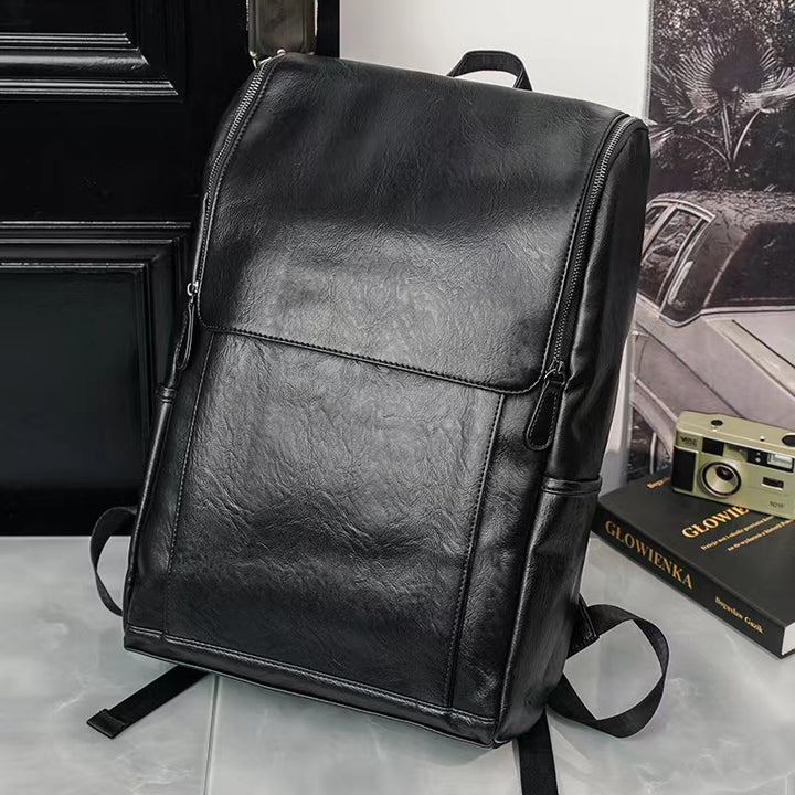 Premium Leather Anti-Theft Backpack