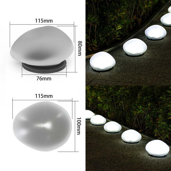 Rechargeable LED Pebble Pathway Lights Waterproof Garden Accent Kalsten