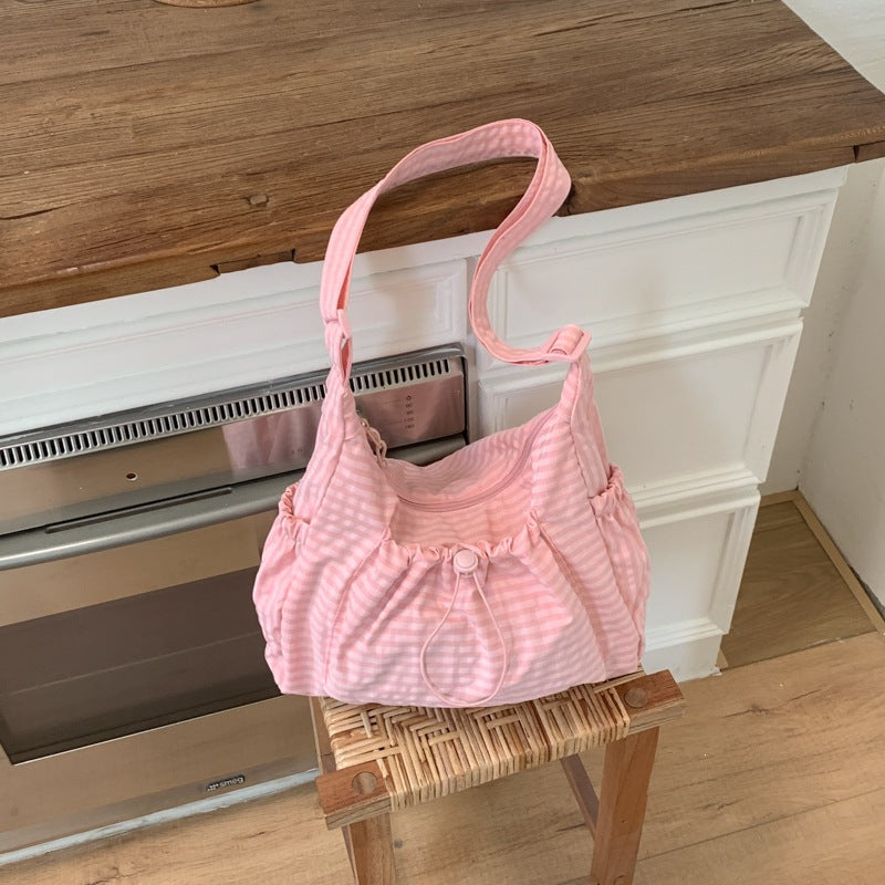 Casual Gingham Tote Bag