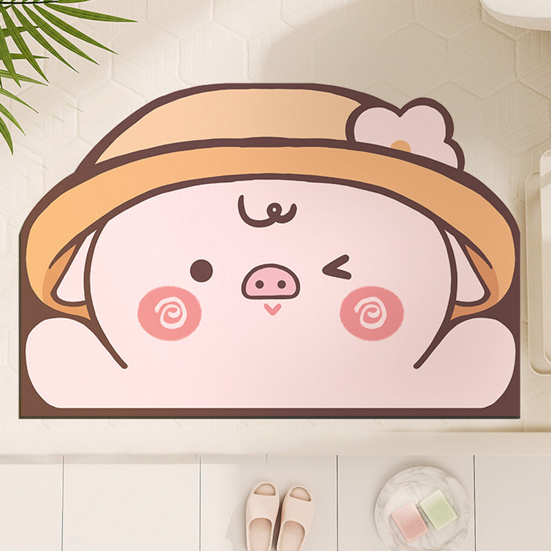 Cute Cartoon Dog-Shaped Bath Mat Kalsten