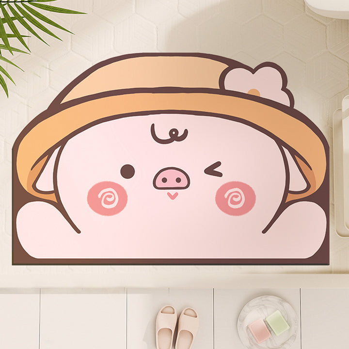 Cute Cartoon Dog-Shaped Bath Mat Kalsten