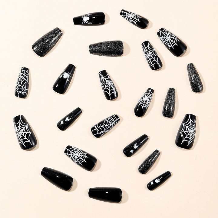 Spooky Spider Web Nail Art Extensions Kalsten