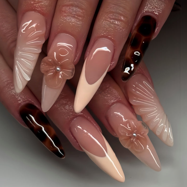 Elegant Sculpted Press-On Nail Enhancements Kalsten