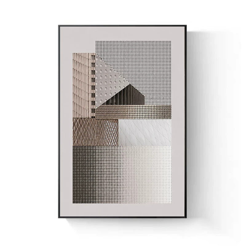 Geometric Abstract Framed Wall Art