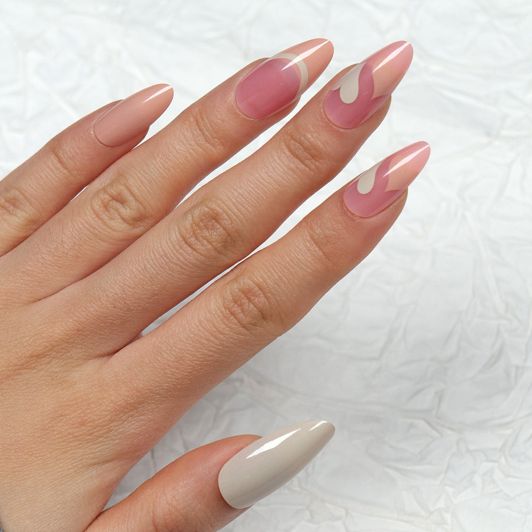 Artistic Abstract Stiletto Press-On Nails Kalsten
