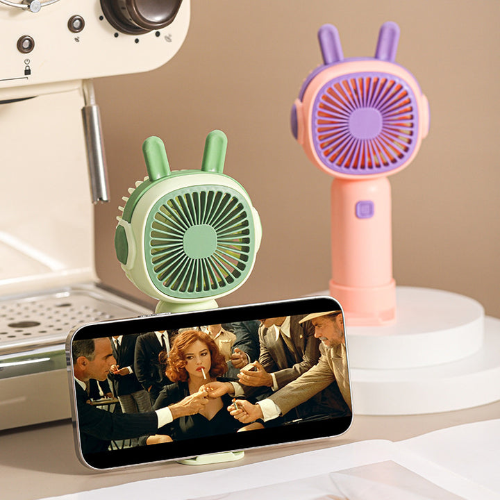 Ladies Portable Hand Fan in Playful Cat Design Kalsten