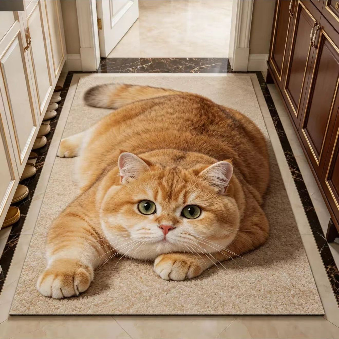 Cat Theme Soft Plush Carpet