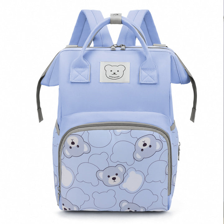 Cute Animal-Themed Multi-Pocket School Backpack