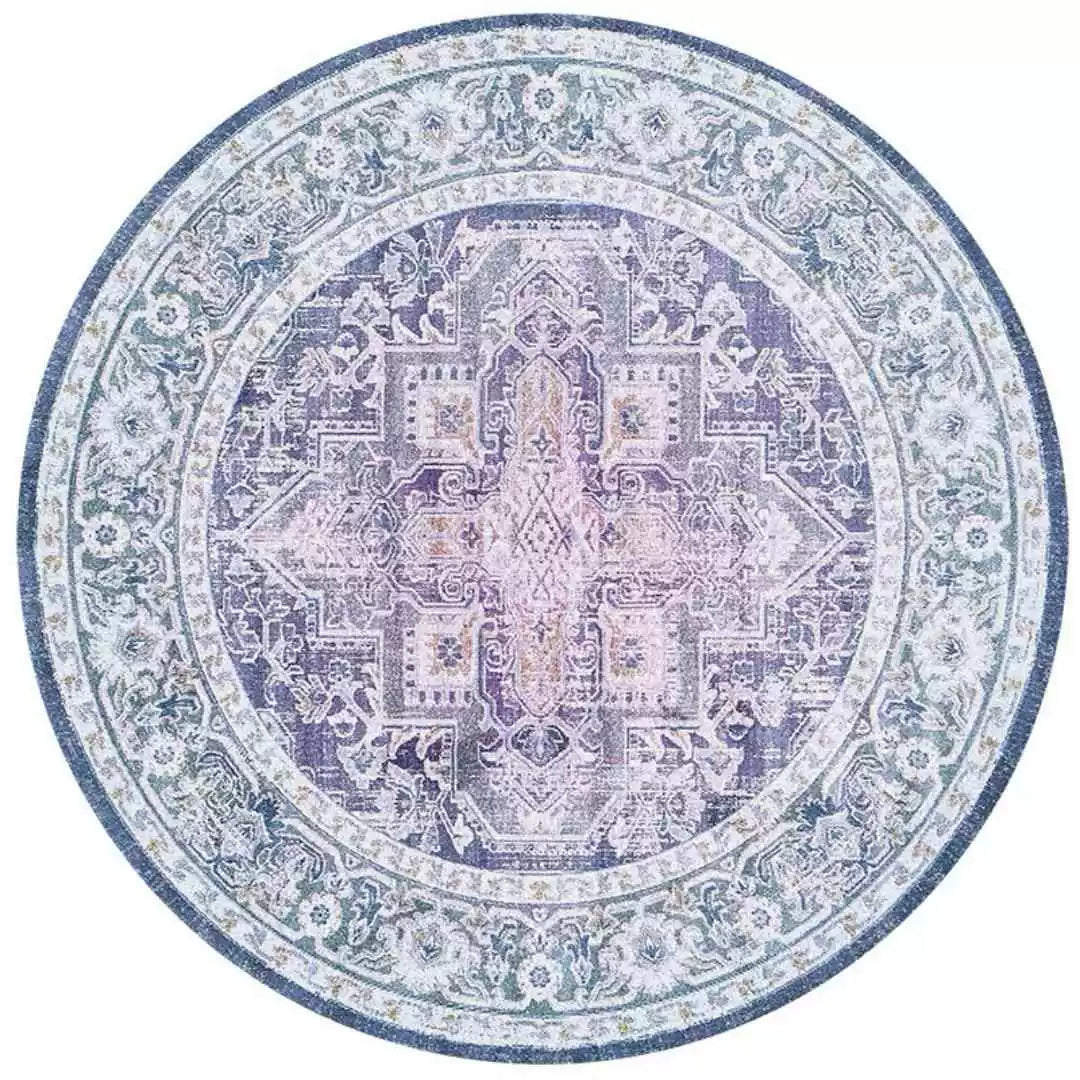 Round Vintage Area Rug