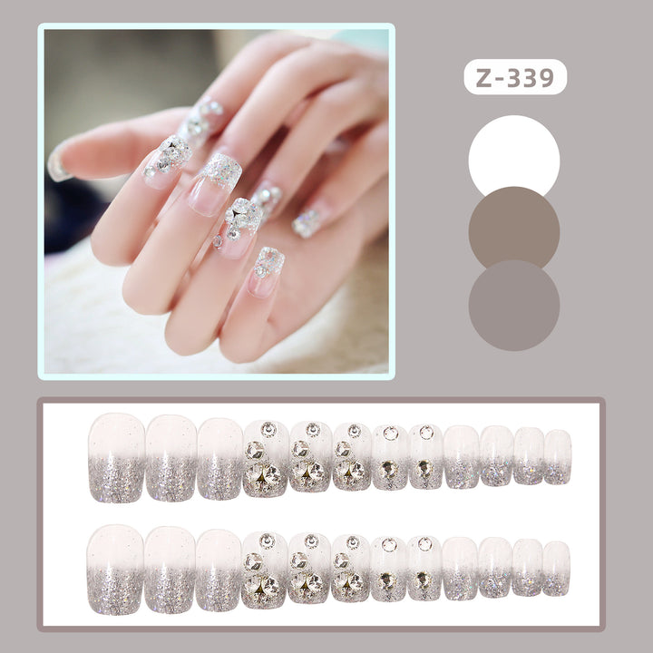 Rhinestone-Encrusted Press-On Nail Art Kit Kalsten