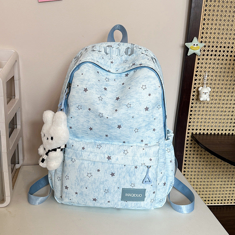 Star-Embellished Casual Backpack Kalsten