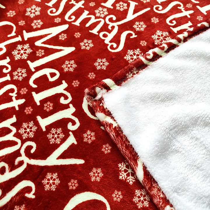 Women's Christmas blanket with festive tree and gift design Kalsten
