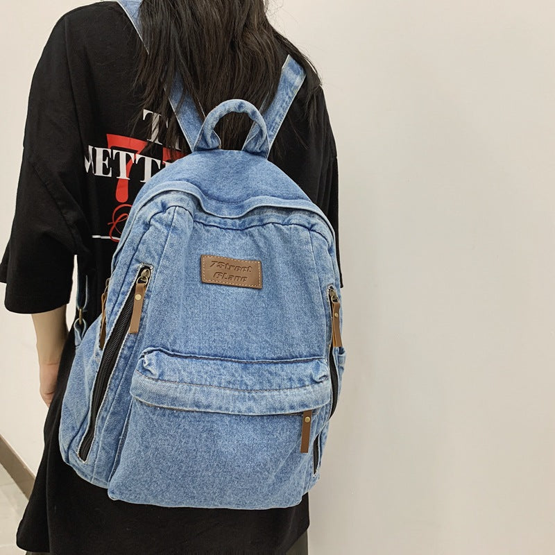 Stylish Denim Backpack Kalsten